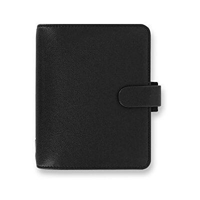Filofax Saffiano Pocket Organiser Black Filofax Saffiano Pocket Organiser Black