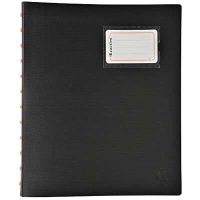 Exacompta Display Book Exactive with Rings A4 40 Pockets Black Exacompta Display Book Exactive with Rings A4 40 Pockets Black