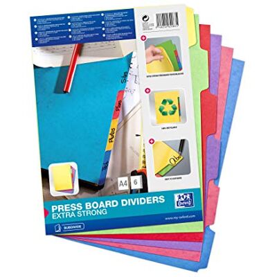 Elba 785616 A4 6 Positions Rigid Cardboard Divider Elba 785616 A4 6 Positions Rigid Cardboard Divider