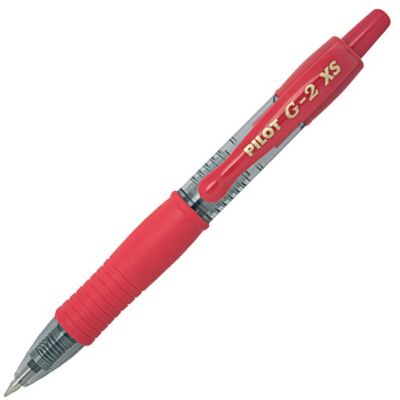 PILOT G2-07 Pixie XS Gel Ink Rollerball Pen Medium 0.7mm Tip 12 x Red PILOT G2-07 Pixie XS Gel Ink Rollerball Pen Medium 0.7mm Tip 12 x Red