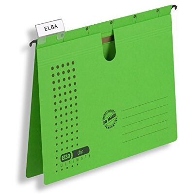 Elba Chic Ultimate 85741AZ Suspension File Folder Thumb Hole Loose Leaf System Pack of 25 Anthracite Suspension File Chic Ultimate®, Commercial Filing grün Elba Chic Ultimate 85741AZ Suspension File Folder Thumb Hole Loose Leaf System Pack of 25 Anthracite Suspension File Chic Ultimate®, Commercial Filing grün