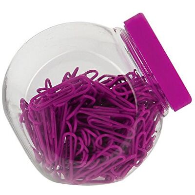 eBuyGB 8 Packs of 27 mm 200 Coloured Plastic Coated Metal Paper Clip in Candy Box, Pink eBuyGB 8 Packs of 27 mm 200 Coloured Plastic Coated Metal Paper Clip in Candy Box, Pink