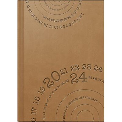 rido/idé Daily calendar model Mentor 2024, 1 page = 1 day, sheet size 14.8 x 20.8 cm, brown rido/idé Daily calendar model Mentor 2024, 1 page = 1 day, sheet size 14.8 x 20.8 cm, brown