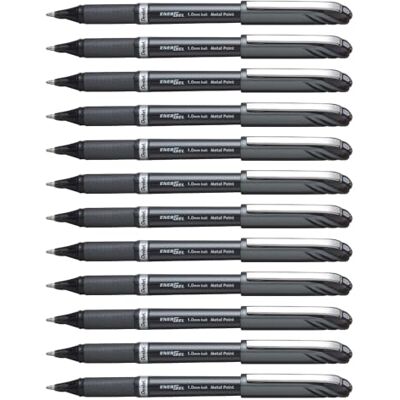 Pentel 1.0 mm Energel Plus Gel Rollerball Pen Black 12pcs Pentel 1.0 mm Energel Plus Gel Rollerball Pen Black 12pcs