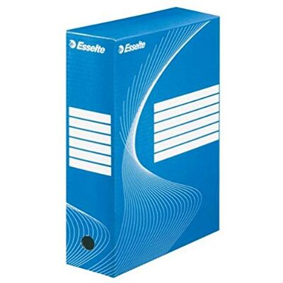 Esselte A4/Foolscap Standard Archiving Box, Blue, 25 pieces Esselte A4/Foolscap Standard Archiving Box, Blue, 25 pieces