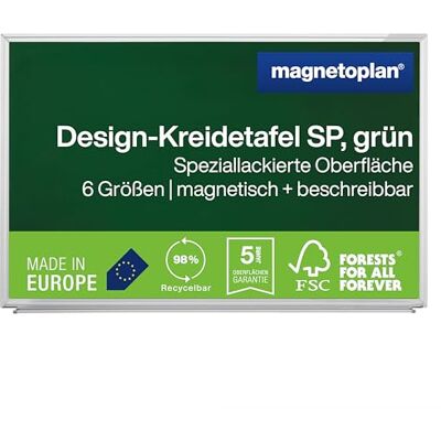 magnetoplan SP Blackboard 900 x 600 mm Green magnetoplan SP Blackboard 900 x 600 mm Green