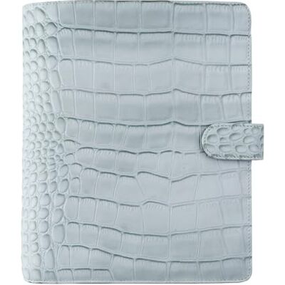 Filofax Classic Croc A5 Leather Organiser Silver Filofax Classic Croc A5 Leather Organiser Silver