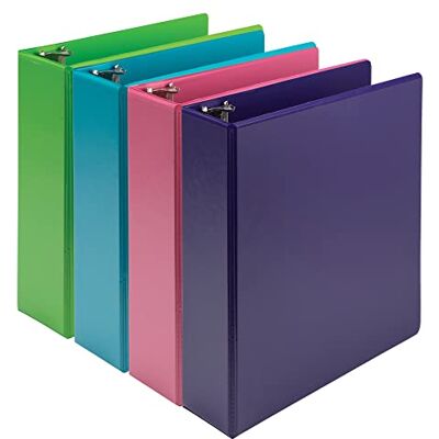 Samsill Earth’s Choice, Durable Fashion Color 3 Ring View Binder, 3 Inch Round Ring, Up to 25% Plant-Based Plastic, Eco-Friendly, USDA Certified Biobased, Multi-Color Bulk Binder 4 Pack (MP48689) Samsill Earth’s Choice, Durable Fashion Color 3 Ring View Binder, 3 Inch Round Ring, Up to 25% Plant-Based Plastic, Eco-Friendly, USDA Certified Biobased, Multi-Color Bulk Binder 4 Pack (MP48689)