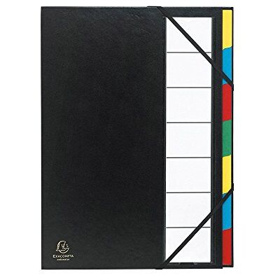 Exacompta Ref 55321E Harmonika Multipart File 235 x 335mm in Size, Suitable for Storing A4 Documents, 225gsm Genuine Pressboard, Expanding Spine, 7 Sections Black Exacompta Ref 55321E Harmonika Multipart File 235 x 335mm in Size, Suitable for Storing A4 Documents, 225gsm Genuine Pressboard, Expanding Spine, 7 Sections Black