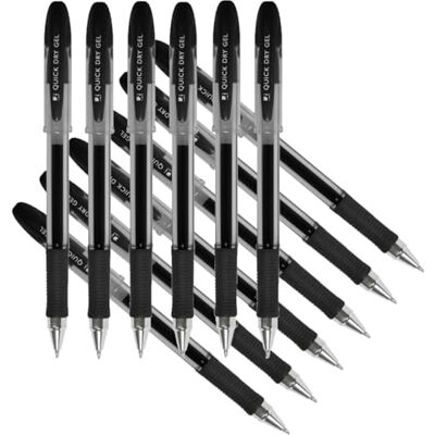 Q-Connect Quick Dry Gel Pen KF00678 Black, Pack of 12 Q-Connect Quick Dry Gel Pen KF00678 Black, Pack of 12