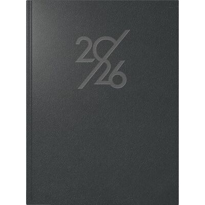 rido/idé Mentor 2026 Book Calendar A5 Faux Leather Black rido/idé Mentor 2026 Book Calendar A5 Faux Leather Black