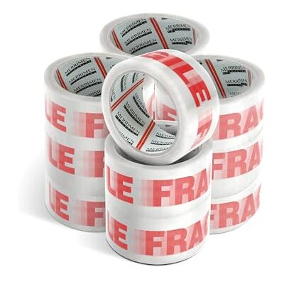 Merrimen Strong Heavy Duty Roll Pack Fragile Packaging Tape, Secure Sticky Sealing Tape for Parcel Boxes, Moving Boxes, Large Postal Bags for Long Term Storage, (48MM x 66M) (12 rolls, Brown) Merrimen Strong Heavy Duty Roll Pack Fragile Packaging Tape, Secure Sticky Sealing Tape for Parcel Boxes, Moving Boxes, Large Postal Bags for Long Term Storage, (48MM x 66M) (12 rolls, Brown)