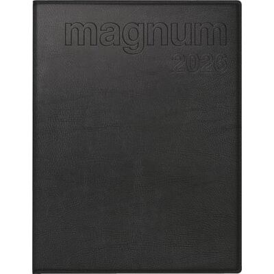 rido/idé Book Calendar Model Magnum 2026 183 x 240 mm, Faux Leather, Black rido/idé Book Calendar Model Magnum 2026 183 x 240 mm, Faux Leather, Black