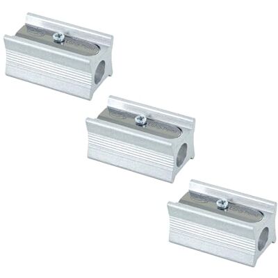 KUM AZ104.06.16-M Long Cone Sharpener Magnesium Stenograph 400 5L Pencil Sharpener for Long Lead Tips, Silver, Pack of 3 KUM AZ104.06.16-M Long Cone Sharpener Magnesium Stenograph 400 5L Pencil Sharpener for Long Lead Tips, Silver, Pack of 3