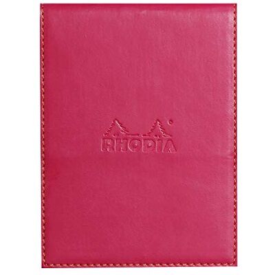 Rhodia 128212C Clipboard Case + Stapled Notepad No. 12 Raspberry 8.5x12 cm Lined 80 Detachable Sheets 80G White Clairefontaine Paper Pencil Holder Faux Leather rama Collection Rhodia 128212C Clipboard Case + Stapled Notepad No. 12 Raspberry 8.5x12 cm Lined 80 Detachable Sheets 80G White Clairefontaine Paper Pencil Holder Faux Leather rama Collection