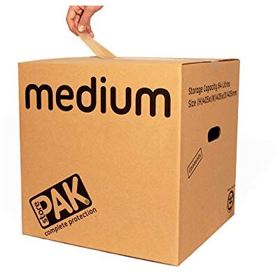 StorePAK 7 Strong Boxes with Carry Handles Suitable for Storage, Shipping, Packing & Moving House (Pack of 7) 64 Litres H40.5 x W40.5 x D40.5cm 100% Recycled & Recyclable MEDIUM StorePAK 7 Strong Boxes with Carry Handles Suitable for Storage, Shipping, Packing & Moving House (Pack of 7) 64 Litres H40.5 x W40.5 x D40.5cm 100% Recycled & Recyclable MEDIUM