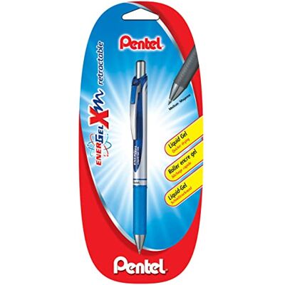 Pentel Energel BL77 Retractable Gel Ink Rollerball Pen Medium Point 0.7 mm Blister Pack of 1 Blue Pentel Energel BL77 Retractable Gel Ink Rollerball Pen Medium Point 0.7 mm Blister Pack of 1 Blue