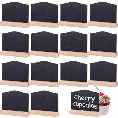 ASelected 15Pcs Mini Chalkboard Signs Small Black Chalk Board 10x7.5CM Double Sided Mini Blackboards with Stands for Table Message Tabletop Board for Food Labels Party Table Decoration(Dome Shaped) ASelected 15Pcs Mini Chalkboard Signs Small Black Chalk Board 10x7.5CM Double Sided Mini Blackboards with Stands for Table Message Tabletop Board for Food Labels Party Table Decoration(Dome Shaped)