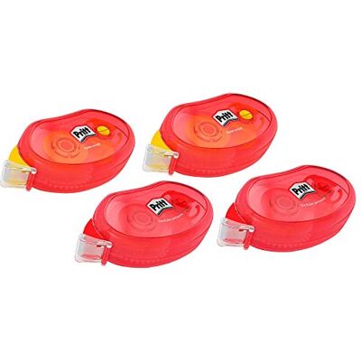 Pritt 9HZCGXBP1X Compact Non-Permanent Adhesive Roller for Removable and Permanent Adhesive, Tape Length 10 m, Tape Width 8.4 mm, Economy Set with 4 Adhesive Rollers Pritt 9HZCGXBP1X Compact Non-Permanent Adhesive Roller for Removable and Permanent Adhesive, Tape Length 10 m, Tape Width 8.4 mm, Economy Set with 4 Adhesive Rollers