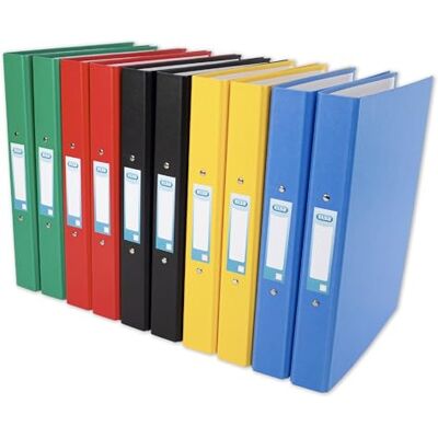 Elba A4 2 O-Ring Binders 30mm, Assorted (Pack of 10) Elba A4 2 O-Ring Binders 30mm, Assorted (Pack of 10)