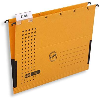Elba Chic Ultimate 85743GB Suspension File Folder with Partially Closed Sides Pack of 25 Yellow Elba Chic Ultimate 85743GB Suspension File Folder with Partially Closed Sides Pack of 25 Yellow
