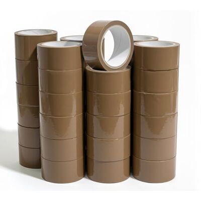 Roe Tenpo Packaging Tape, 36 Rolls Brown Parcel Packing Tape with Low Noise 48mm X 66m, Secure and Sticky Seal for Boxes, Packing, Shipping, Moving, eCommerce (Brown, 36 rolls) Roe Tenpo Packaging Tape, 36 Rolls Brown Parcel Packing Tape with Low Noise 48mm X 66m, Secure and Sticky Seal for Boxes, Packing, Shipping, Moving, eCommerce (Brown, 36 rolls)