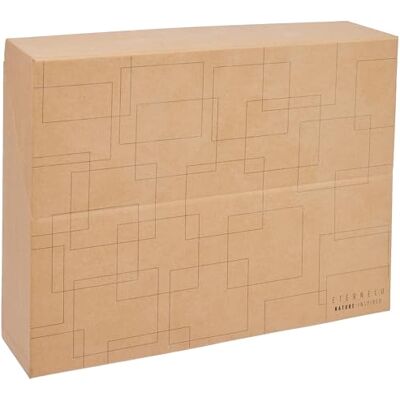 Exacompta Ref 89847E Eterneco Collection Transfer Box File 255 x 340mm, Suitablefor A4+ Documents, 90mm Spine, Metal Finger Hole Geometric Design Exacompta Ref 89847E Eterneco Collection Transfer Box File 255 x 340mm, Suitablefor A4+ Documents, 90mm Spine, Metal Finger Hole Geometric Design
