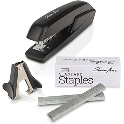 Swingline Stapler Value Pack, 20 Sheet Capacity, Jam Free, Includes Standard Stapler, 5000 Staples and Staple Remover, Black (54551) Swingline Stapler Value Pack, 20 Sheet Capacity, Jam Free, Includes Standard Stapler, 5000 Staples and Staple Remover, Black (54551)