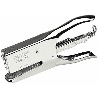 Rapid Classic K1 Stapling Pliers, 50 Sheet Capacity, Stapling and Pinning, Uses 26/6 and 26/8 mm Staples, Metal, Chrome, 10510629 Rapid Classic K1 Stapling Pliers, 50 Sheet Capacity, Stapling and Pinning, Uses 26/6 and 26/8 mm Staples, Metal, Chrome, 10510629