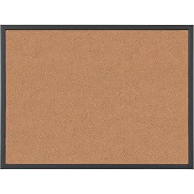 Bi-Office Cork Notice Board 60 x 40 cm, Black Bi-Office Cork Notice Board 60 x 40 cm, Black