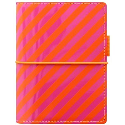 Filofax Domino Patent Pocket Organiser Orange/pink Filofax Domino Patent Pocket Organiser Orange/pink