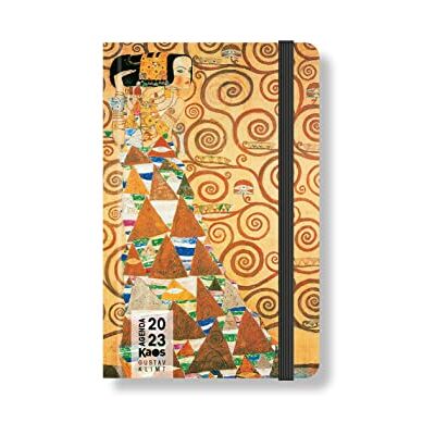 KAOS 2023 – 12 Month Weekly Diary with Planner – Pocket 9 x 14 cm – Easy to Carry – Hard Cover, Flat Elastic, Bookmark, Rounded Corners – Klimt – Waiting, P000563 KAOS 2023 – 12 Month Weekly Diary with Planner – Pocket 9 x 14 cm – Easy to Carry – Hard Cover, Flat Elastic, Bookmark, Rounded Corners – Klimt – Waiting, P000563