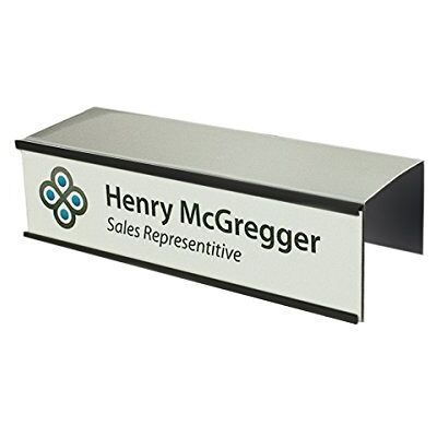 Cube Changeable Cubicle Nameplate Holder 2" x 8" (Matte Black 2" Depth) Cube Changeable Cubicle Nameplate Holder 2" x 8" (Matte Black 2" Depth)