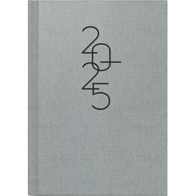 rido/idé Mentor Book Calendar (2025), 1 Page = 1 Day, A5, 352 Pages, Balacron Cover, Silver rido/idé Mentor Book Calendar (2025), 1 Page = 1 Day, A5, 352 Pages, Balacron Cover, Silver