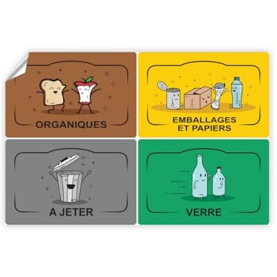 Ambiance Sticker Adhesive Recycling Stickers for Recycling and Separating Waste, Adhesive French Label Bin – 5 Labels 8.5 x 5.5 cm. Ambiance Sticker Adhesive Recycling Stickers for Recycling and Separating Waste, Adhesive French Label Bin – 5 Labels 8.5 x 5.5 cm.