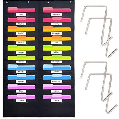 Hippo Creation Pocket charts (Black 1Pack, 20 Pocket Name Tag) Hippo Creation Pocket charts (Black 1Pack, 20 Pocket Name Tag)