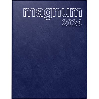 rido/idé Weekly calendar model magnum 2024, Desk Planner, 2 pages = 1 week, sheet size 18.3 x 24 cm, dark blue rido/idé Weekly calendar model magnum 2024, Desk Planner, 2 pages = 1 week, sheet size 18.3 x 24 cm, dark blue