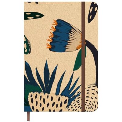 Idena 11173 Pocket Diary 2025 in Format 13 x 21 cm, 1 Week on 1 Page, Diary in Light Brown with Leaves Motif, Elastic Band, Inner Pocket and Bookmark Idena 11173 Pocket Diary 2025 in Format 13 x 21 cm, 1 Week on 1 Page, Diary in Light Brown with Leaves Motif, Elastic Band, Inner Pocket and Bookmark