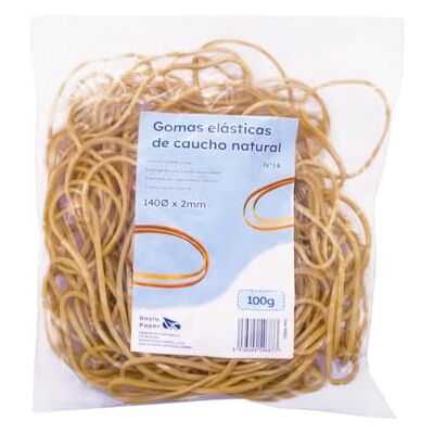 RAYLU PAPER Elastic Rubber Bands Office 100% Natural Rubber Durable Reusable Rubber Rings for Office and Home (140 Diameter x 2 mm, 100 g) RAYLU PAPER Elastic Rubber Bands Office 100% Natural Rubber Durable Reusable Rubber Rings for Office and Home (140 Diameter x 2 mm, 100 g)