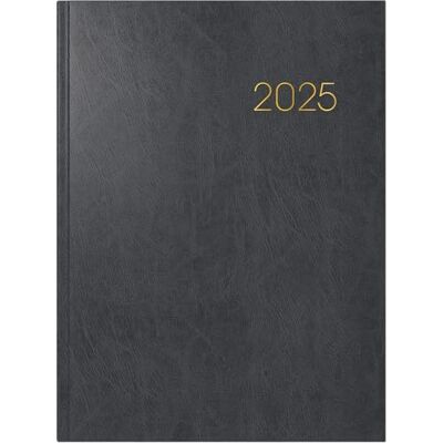 BRUNNEN Book Calendar Model 797 (2025), 2 Pages = 1 Week, 168 × 240 mm, 160 Pages, Miradur Cover, Black BRUNNEN Book Calendar Model 797 (2025), 2 Pages = 1 Week, 168 × 240 mm, 160 Pages, Miradur Cover, Black