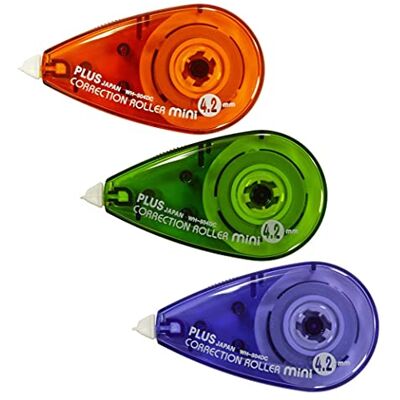 PLUS Japan Correction Tape Mini 6 m x 4.2 mm Assorted Colours 30 Stück assorted colours PLUS Japan Correction Tape Mini 6 m x 4.2 mm Assorted Colours 30 Stück assorted colours