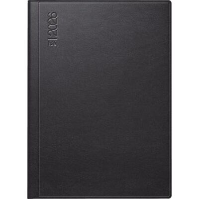 rido/idé Pocket Calendar Mod. perfect/Technik I '26 A6, Faux Leather, Black rido/idé Pocket Calendar Mod. perfect/Technik I '26 A6, Faux Leather, Black