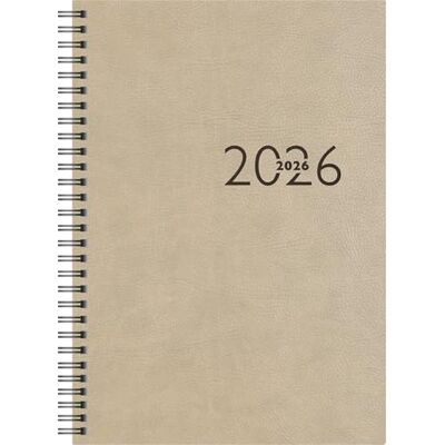 rido/idé Book Calendar Mod. studio plan int. '26 168 x 240 mm, faux leather, grey rido/idé Book Calendar Mod. studio plan int. '26 168 x 240 mm, faux leather, grey