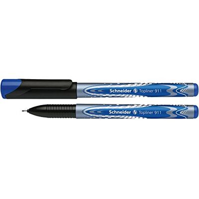 Schneider Topliner 911 Fineliner with Refill 0.4 mm Pack of 10 Blue Schneider Topliner 911 Fineliner with Refill 0.4 mm Pack of 10 Blue