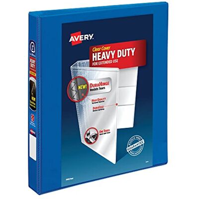 Avery Durable EZD Ring Binder 1 Inch Pacific Blue Avery Durable EZD Ring Binder 1 Inch Pacific Blue