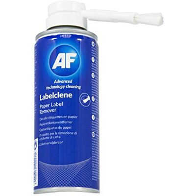 AF Labelclene Label and Sticky Stuff Remover Spray with Brush Dissolves and Removes Sticky Label & Tape Glue Adhesives, Scuff Marks & Wax AF Labelclene Label and Sticky Stuff Remover Spray with Brush Dissolves and Removes Sticky Label & Tape Glue Adhesives, Scuff Marks & Wax