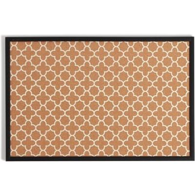 U Brands Cork Board, 89x58 cm, Black Wood Style Pin Board Frame, Quatrefoil Design Print, Industrial Grade Pinning Surface U Brands Cork Board, 89x58 cm, Black Wood Style Pin Board Frame, Quatrefoil Design Print, Industrial Grade Pinning Surface