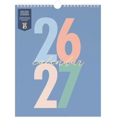 Busy B Mid-Year Calendar Academic Everyday Planner – Aug '26 Aug '27 Multi Graphic Wall Planner Calendar for Busy People with Month-to-View, To Do’s, Notes, Stickers & Pocket – 29.5 x 22cm Busy B Mid-Year Calendar Academic Everyday Planner – Aug '26 Aug '27 Multi Graphic Wall Planner Calendar for Busy People with Month-to-View, To Do’s, Notes, Stickers & Pocket – 29.5 x 22cm