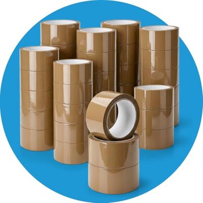 Stick Well Packaging Tape, Industrial Duty Brown Parcel Tape 36 Rolls With Low Noise 48mm X 66m, Secure Sticky Brown Tape For Box Packaging, Packing Tape Strong For Moving House (36 rolls) Stick Well Packaging Tape, Industrial Duty Brown Parcel Tape 36 Rolls With Low Noise 48mm X 66m, Secure Sticky Brown Tape For Box Packaging, Packing Tape Strong For Moving House (36 rolls)
