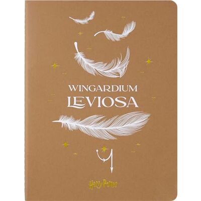 Moleskine Wizarding World Harry Potter Spells Collection Wingardium Leviosa Cahier Journal, Ruled Cahier Journal with Hardcover and Visible Stitching, Extra Large Size 19 x 25 cm Moleskine Wizarding World Harry Potter Spells Collection Wingardium Leviosa Cahier Journal, Ruled Cahier Journal with Hardcover and Visible Stitching, Extra Large Size 19 x 25 cm